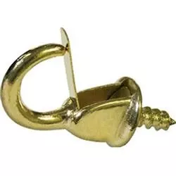 0.37 In. Brass Cup Hooks - Durable And Versatile Hanging Solution