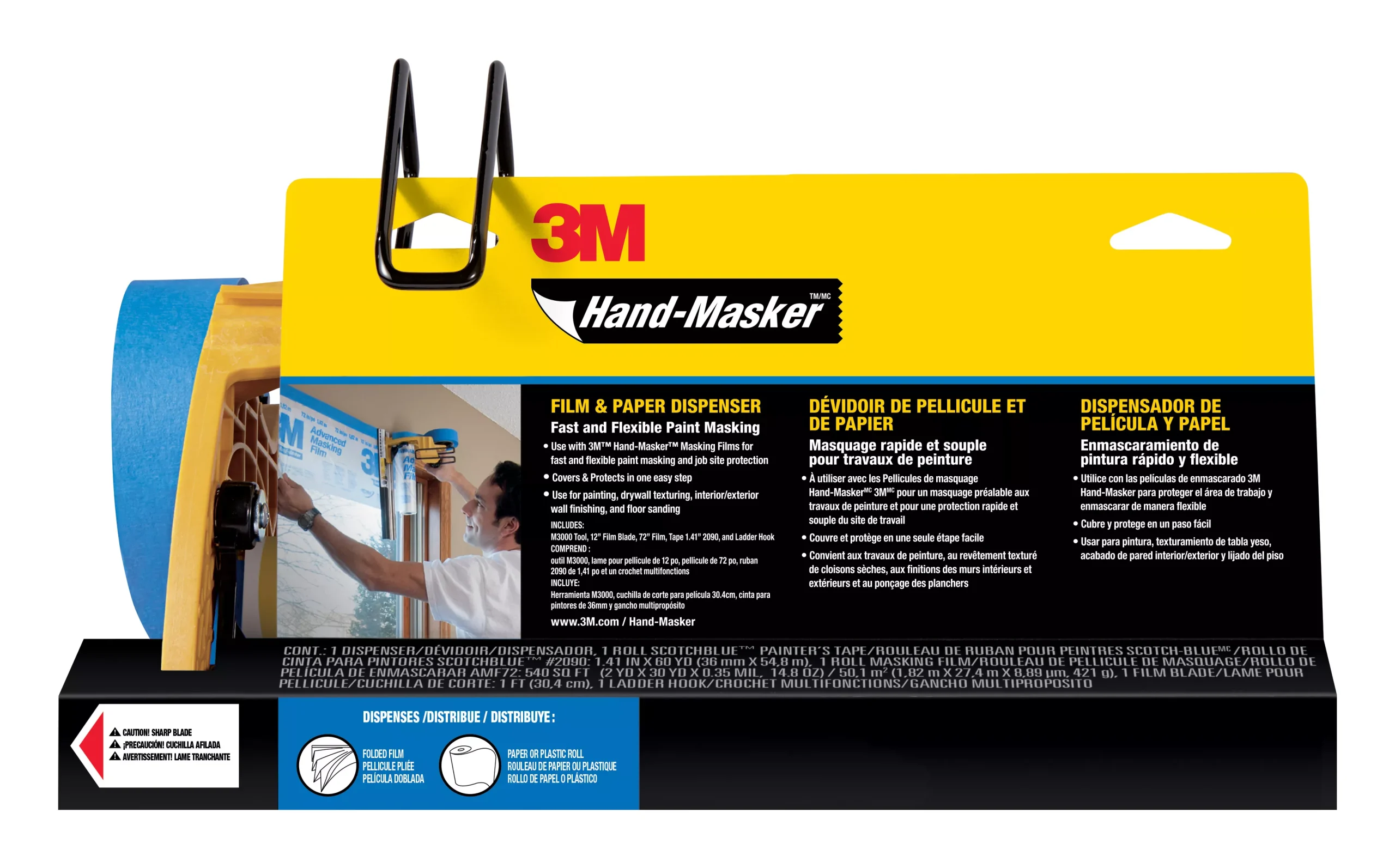 3M™ Hand-Masker Pre-assembled Masking Film & Tape Kit M3000-PAK-SC