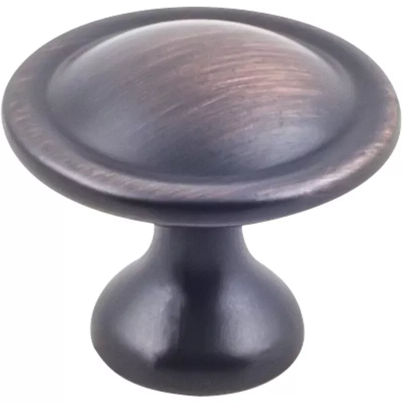 Hardware Resources K413BORB-10 Cabinet Knob, Traditional, Zinc, Brushed Oil-Rubbed Bronze, 10/PK